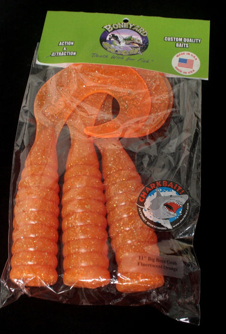 Boneyard Big Bone 11" Single Tail Grubs 3pk