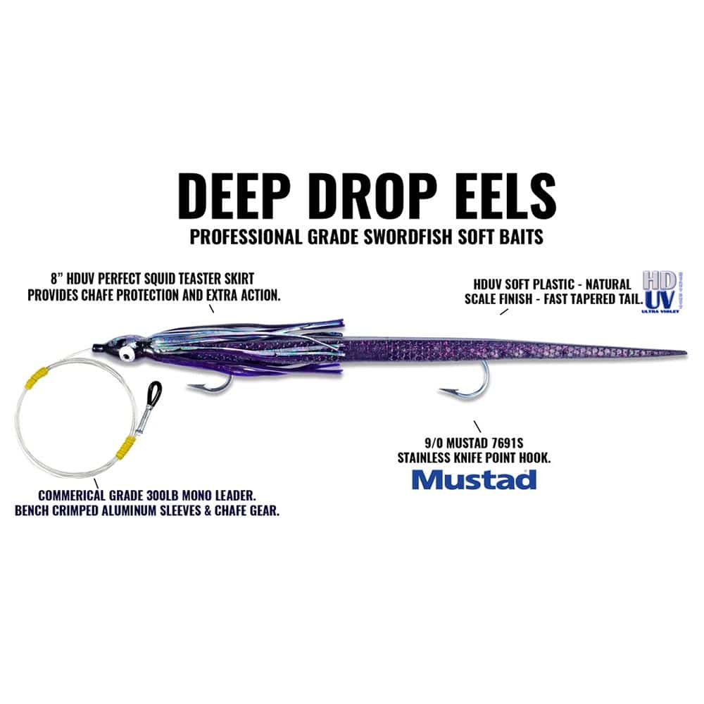 Hogy Deep Drop Eel Swordfish Rigs CharkBait!
