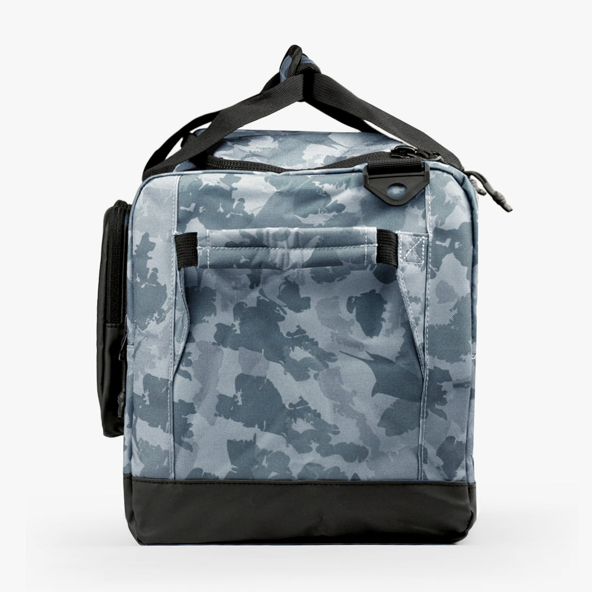AFTCO Boat Bag 35L in Navy Grander Camo — end pocket