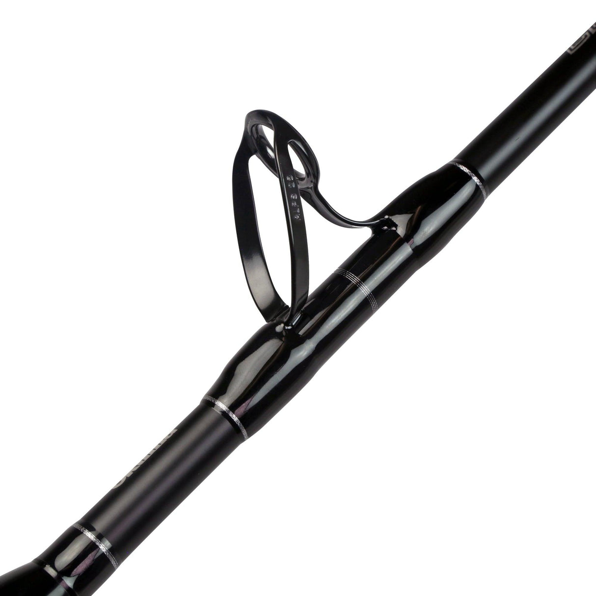 Okuma LBS Custom land-based shark rod rigged on the beach