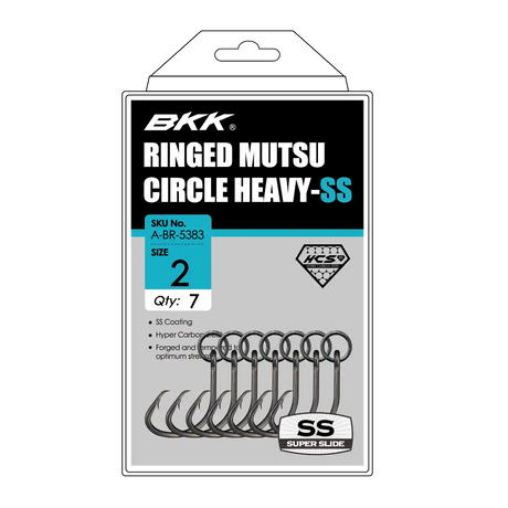 BKK Mutsu Heavy Ringed Offset Circle Hooks
