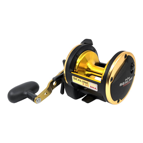 Daiwa Sealine X star drag reel side view
