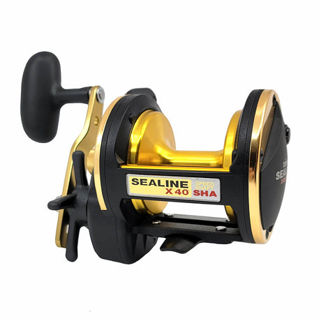 Daiwa Sealine X star drag reel front view