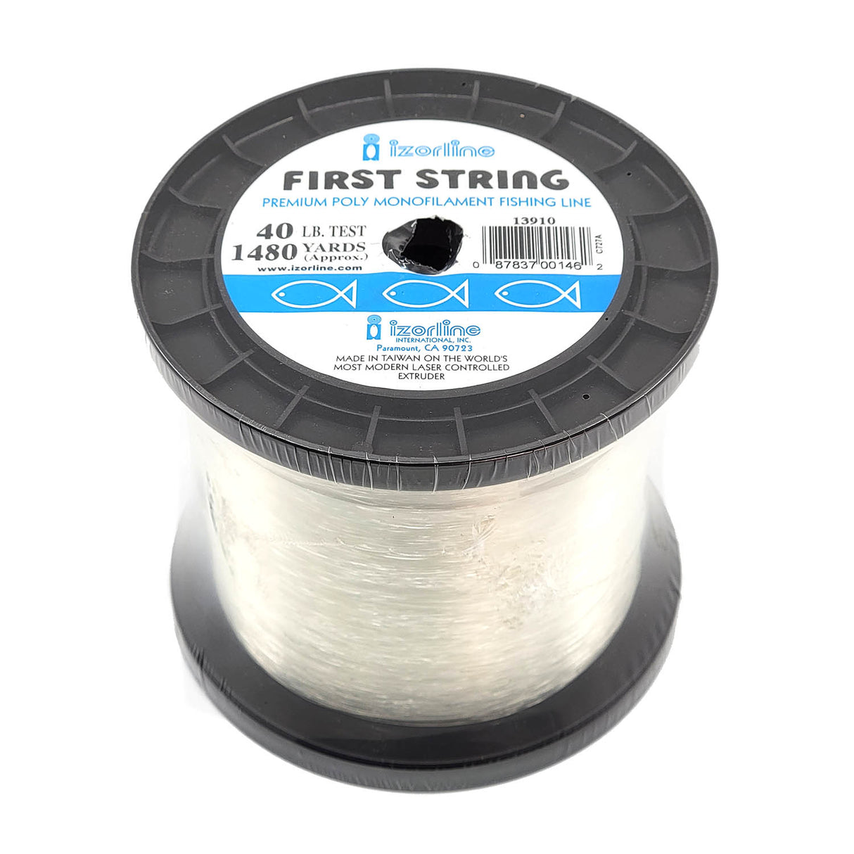 Izorline First String 1 pound spool of clear monofilament fishing line