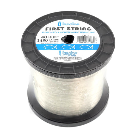 Izorline First String 1 pound spool of clear monofilament fishing line