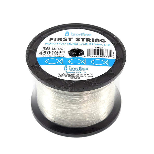 Izorline First String quarters pound spool of blue monofilament fishing line