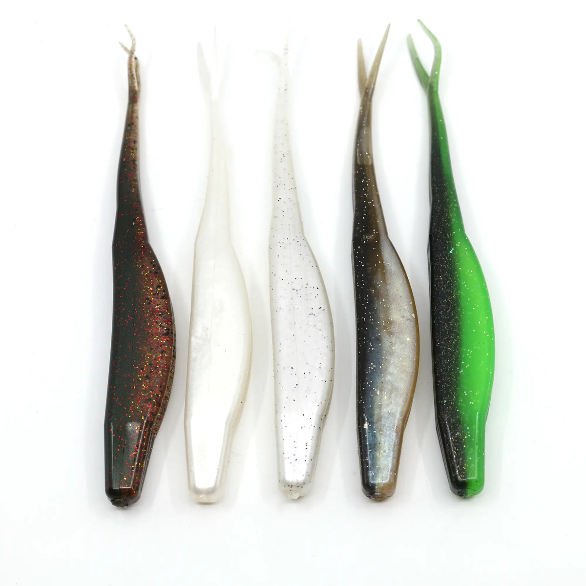 Lifelike Plastics Flukes in all five colors