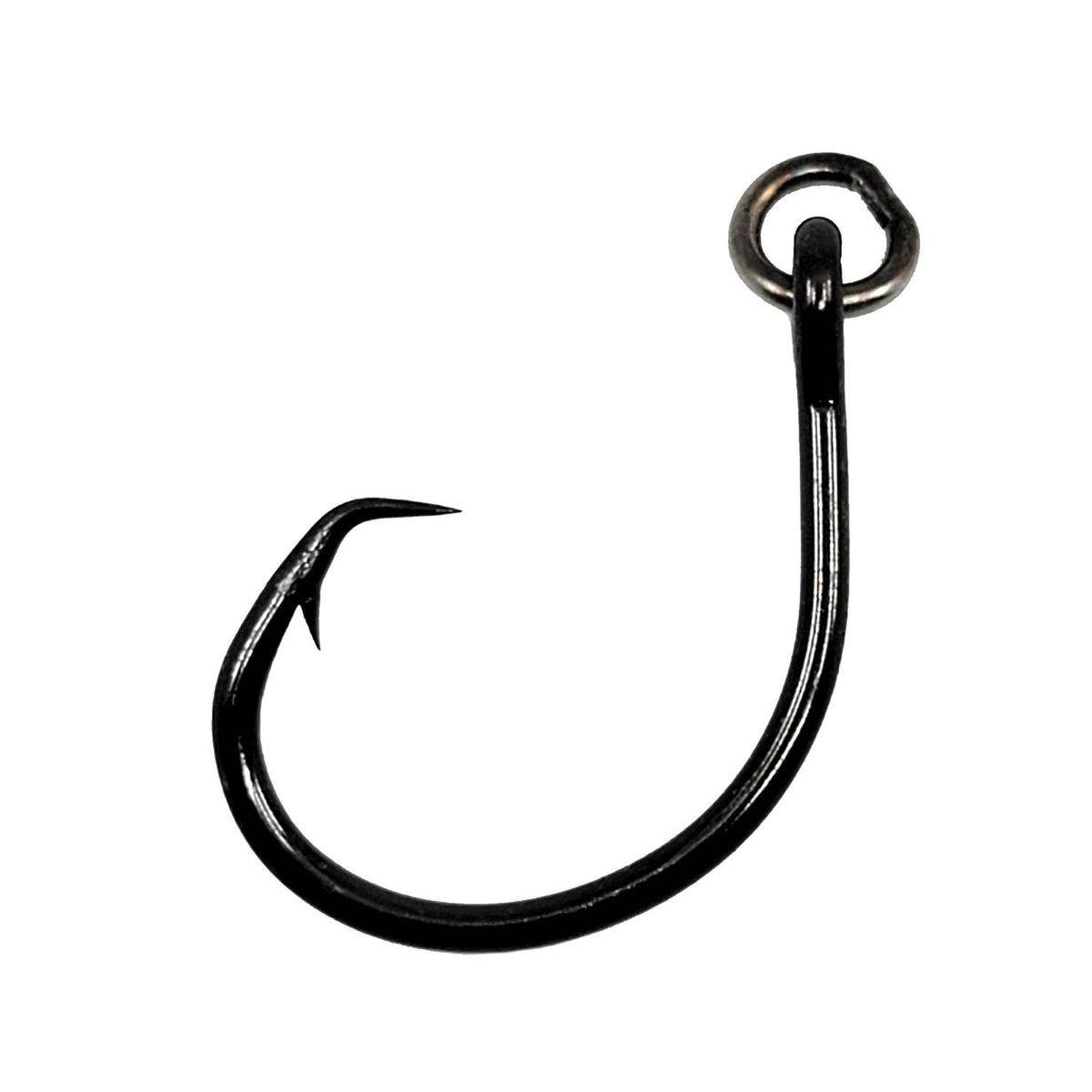 black fish hook septum Mustad R39942 3x Ringed Demon Offset Circle Hooks 7pk