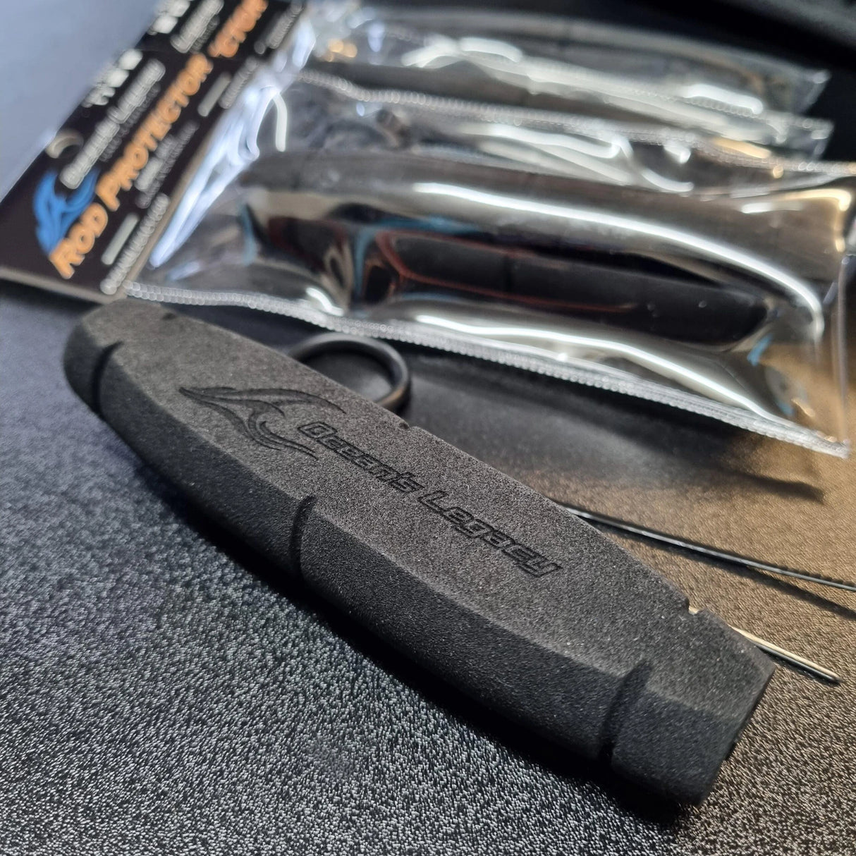 Oceans Legacy EVA rod protector set with 2 mini ties and rubber O-ring