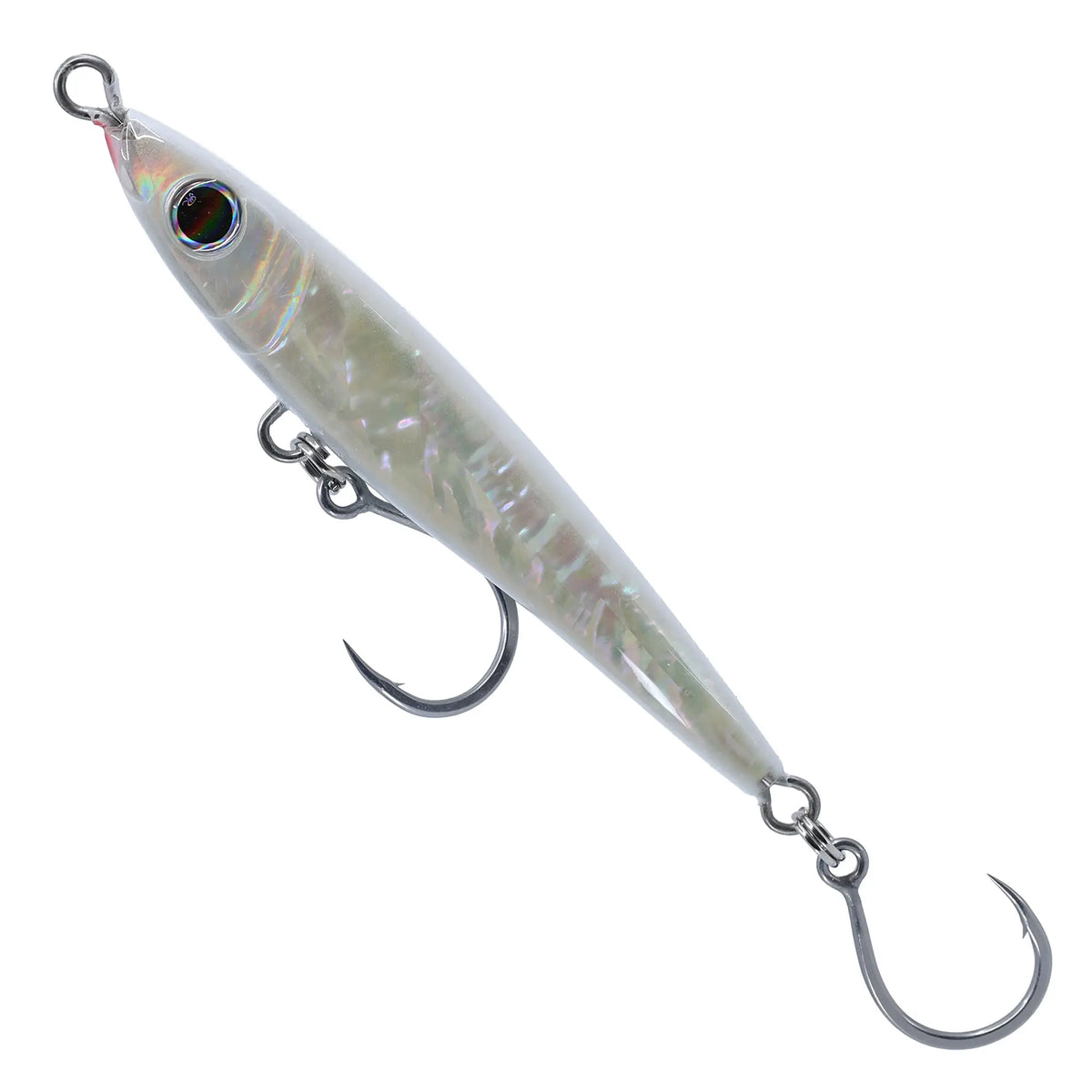 Small Lure Company Bullit abalone twitch bait in Pearl White