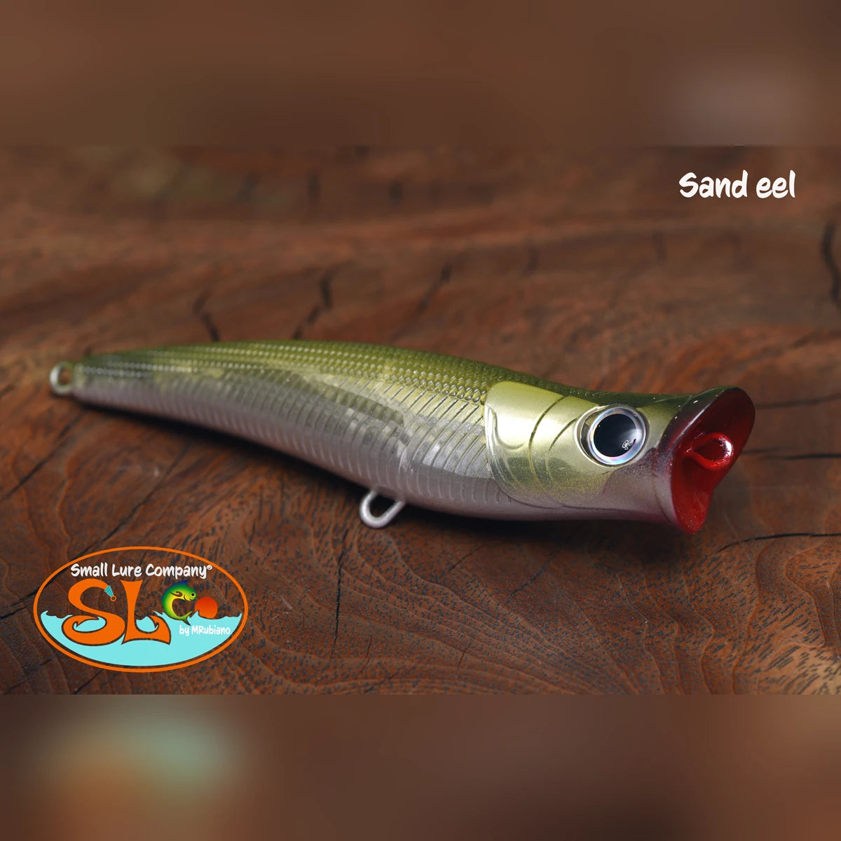 Small Lure Company Mikros-Pop popper in Sand Eel