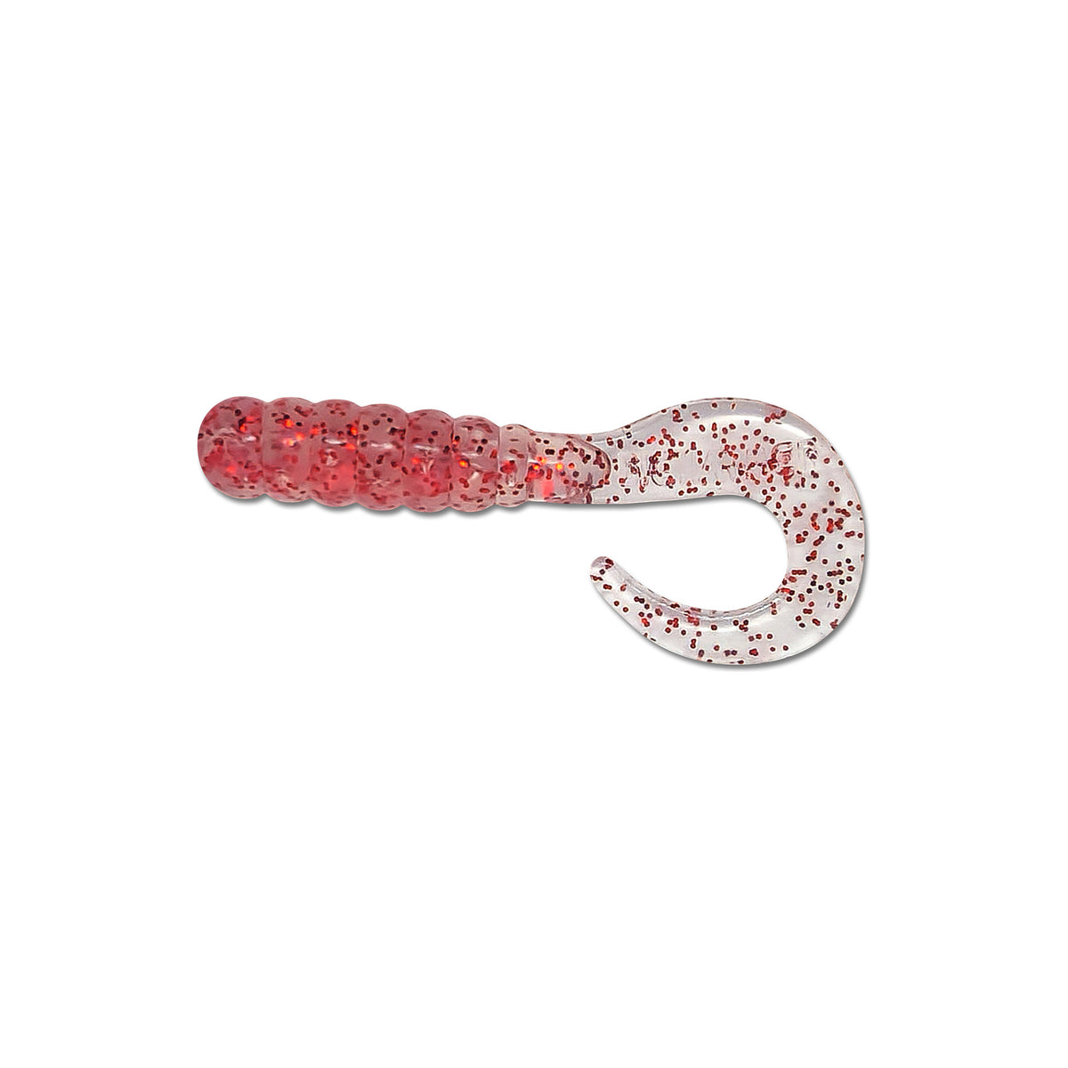 Big Hammer 1.75" Perch Grubs - Clear Red