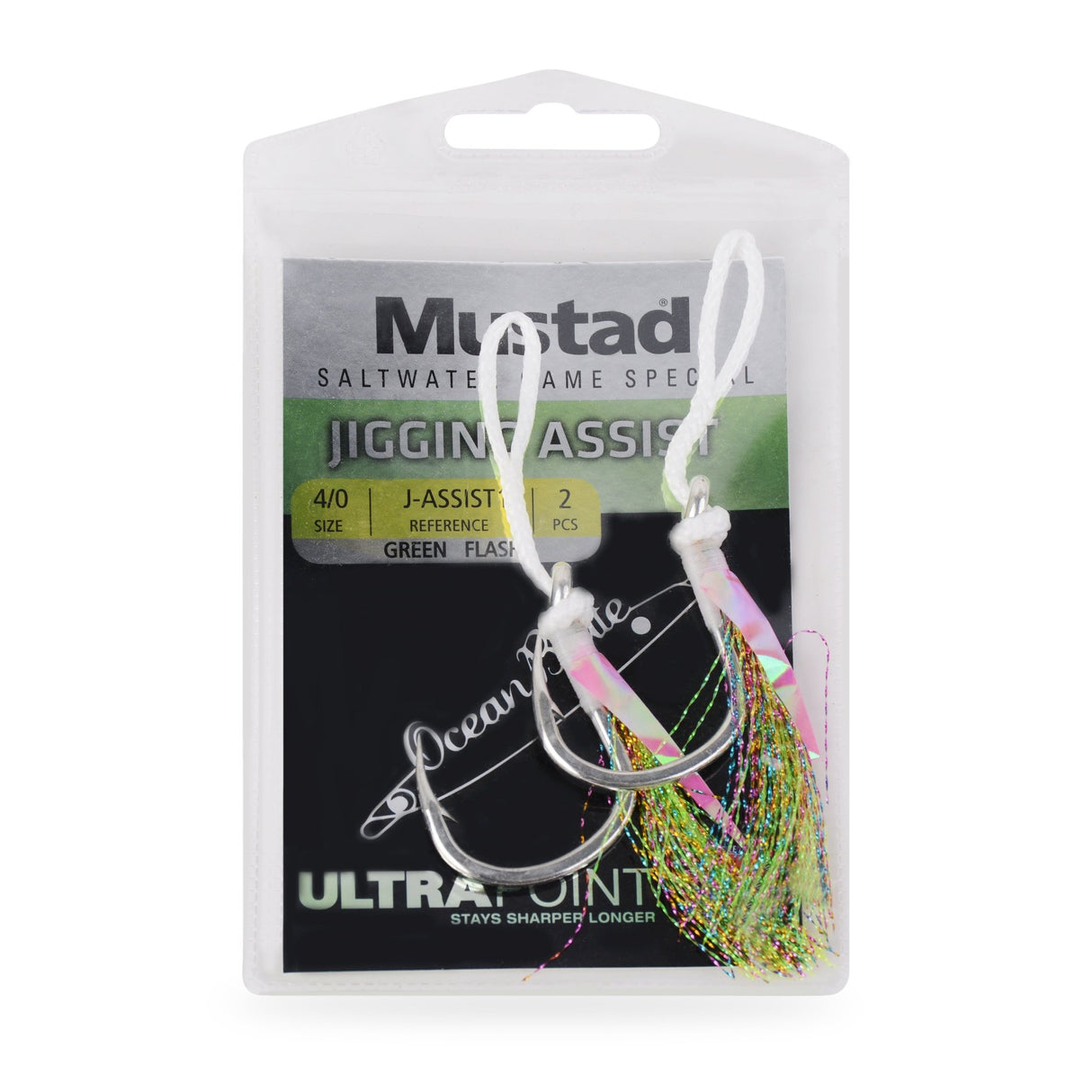 Mustad J-Assist1 Jigging Assist Hooks 2pk
