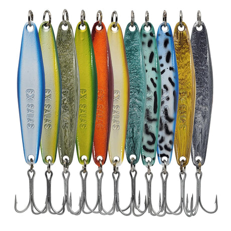 Salas 6X heavy yoyo iron jigs in all of the available colors at Charkbait