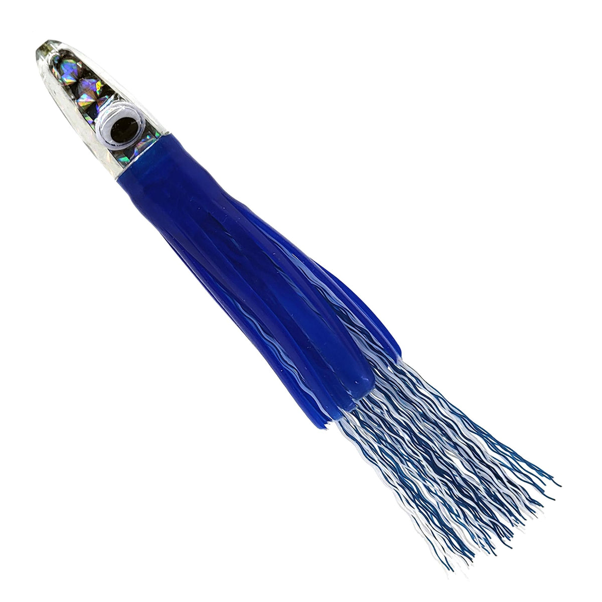 Toro Tamer Grass Skirt Tuna Lures - Blue White