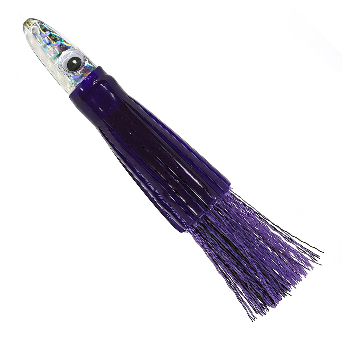 Toro Tamer Grass Skirt Tuna Lures - Purple Black Silver Head