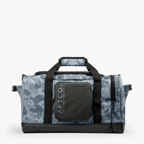 AFTCO Boat Bag 35L in Navy Grander Camo — front