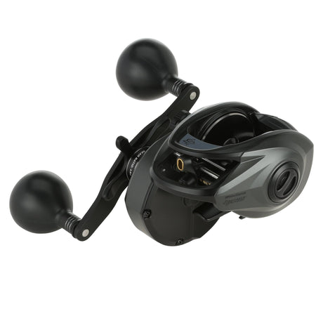 Abu Garcia Beast 400 low profile baitcasting reel, right-hand retrieve — three-quarter view