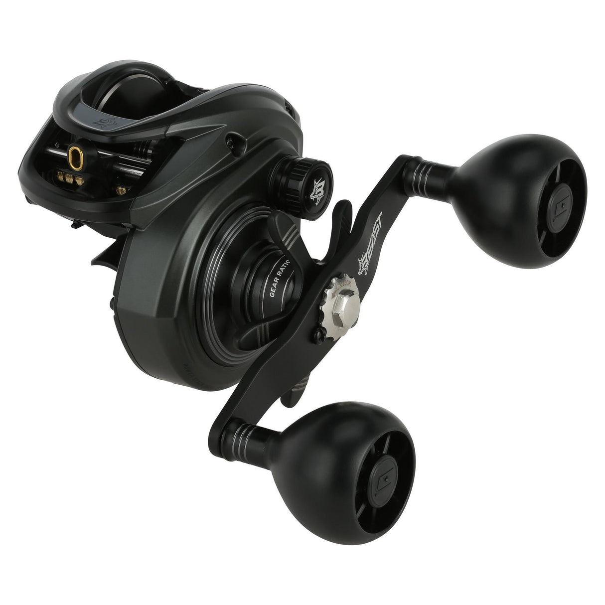 Abu Garcia Beast 400 low profile baitcasting reel, left-hand retrieve — side profile