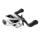 Abu Garcia Revo X VoltiQ low profile baitcasting reel, left-hand retrieve — three-quarter view