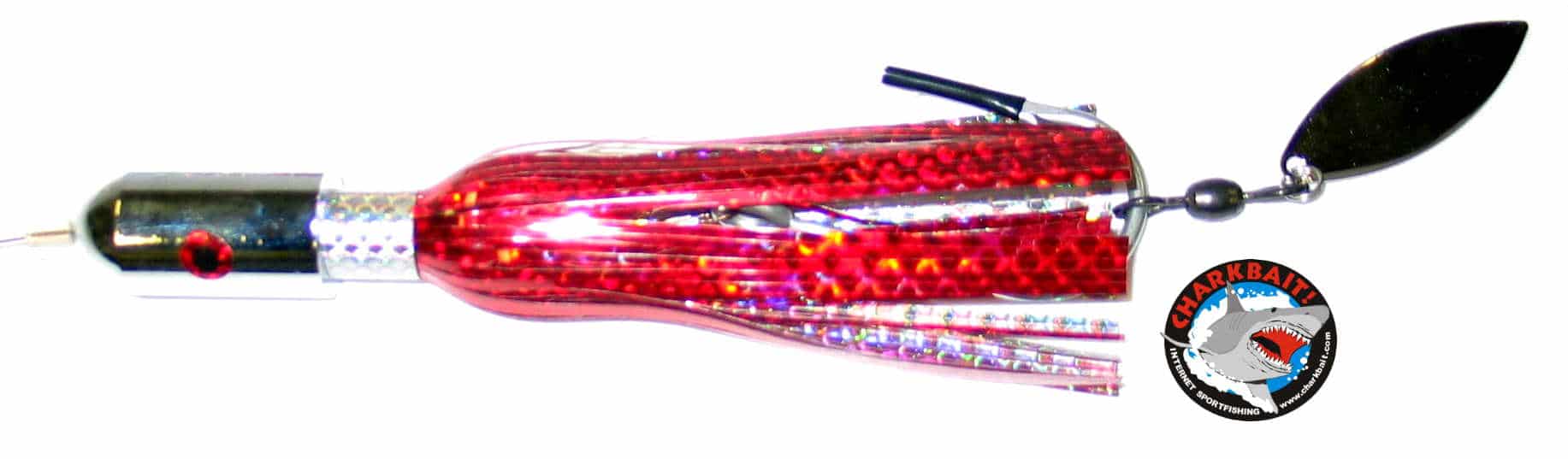 Catchy Tackle Chrome Wahoo Bomb Jigs Red