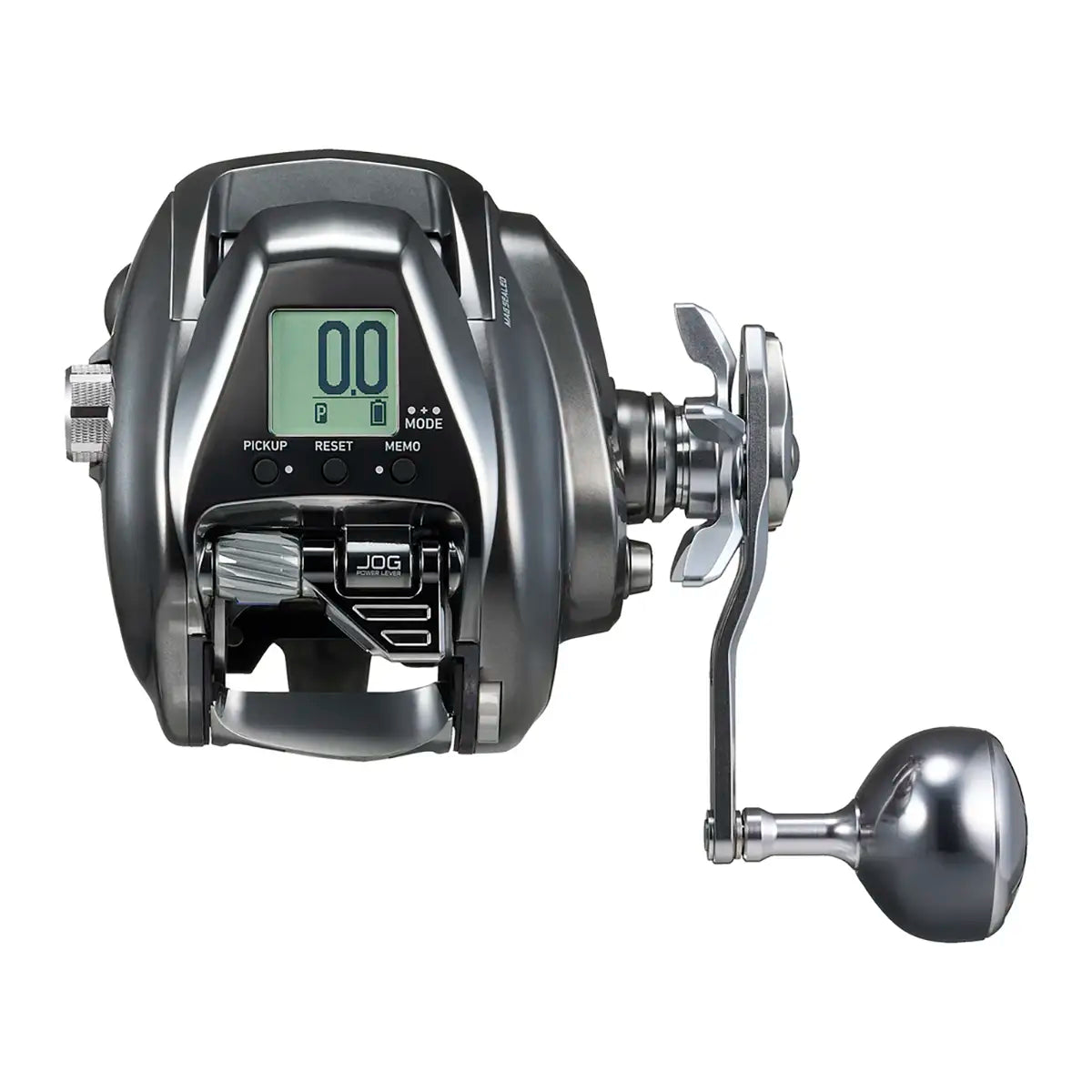 electric spinning fishing reels Daiwa Seaborg SB500J Reel subseries:berkley_powerbait_saltwater and handle knobs A common spinning reel Size:2/0 6pk