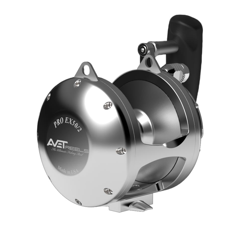 Avet EX 50/2 LH-SI 2-Speed Lever Drag Conventional Reel Left Hand Silver