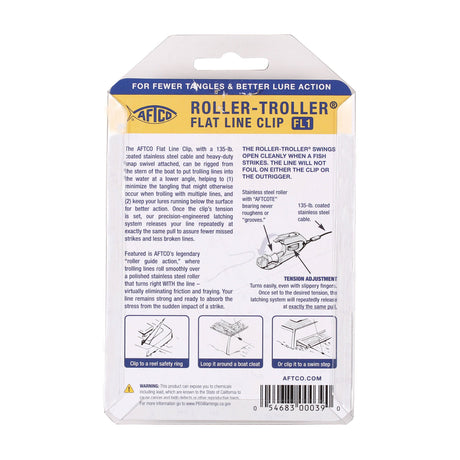 AFTCO Roller Troller Flat Line Clip