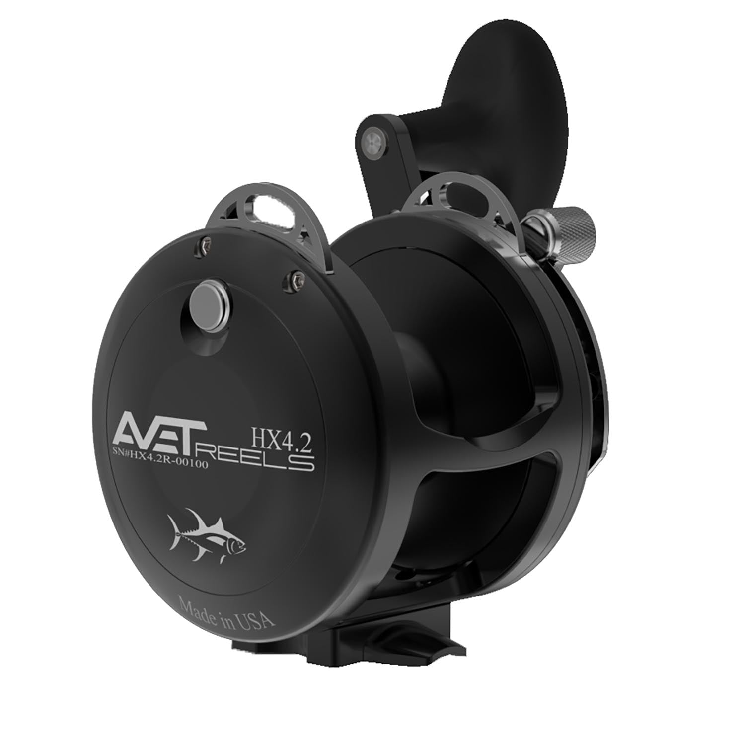 Avet HX 4.2 Single Speed Lever Drag Reel Right Hand / Gunmetal