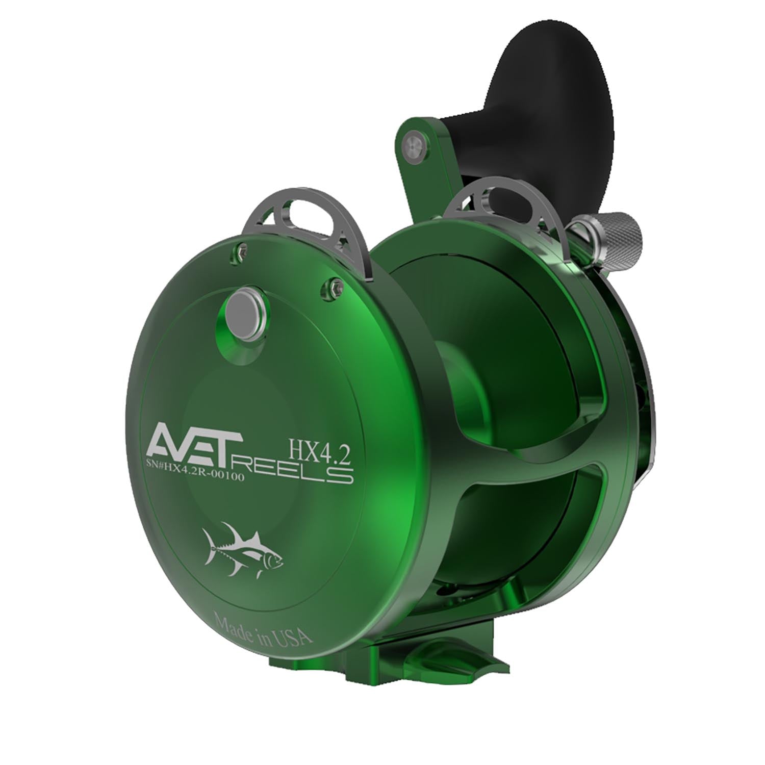 Avet HX 4.2 Single Speed Lever Drag Reel Right Hand / Green