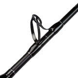 Okuma LBS Custom land-based shark rod rigged on the beach