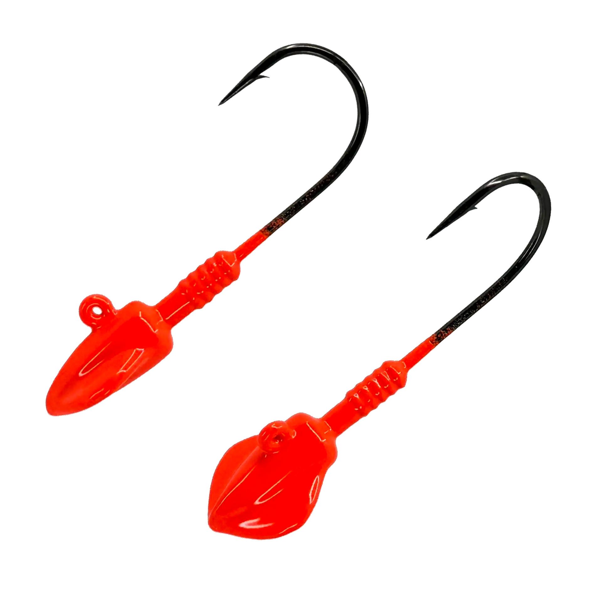 bass fluke lure LM Fluke Jig Heads 2pk
