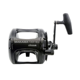 Okuma Makaira MK-130II SEa LBS land based shark reel in Matte Black - side profile