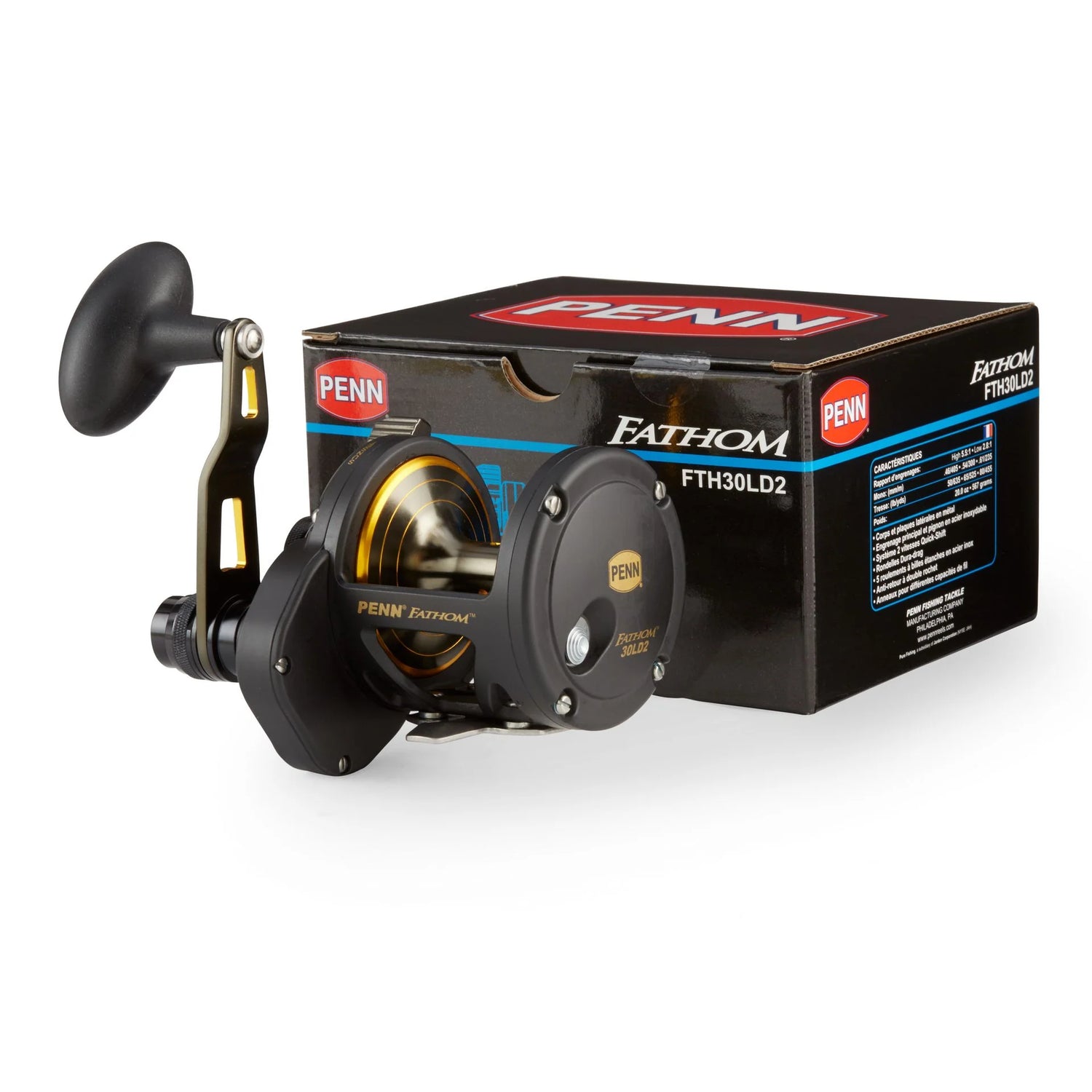 Penn FTH25NLD2 Fathom Lever Drag 2-Speed Reel