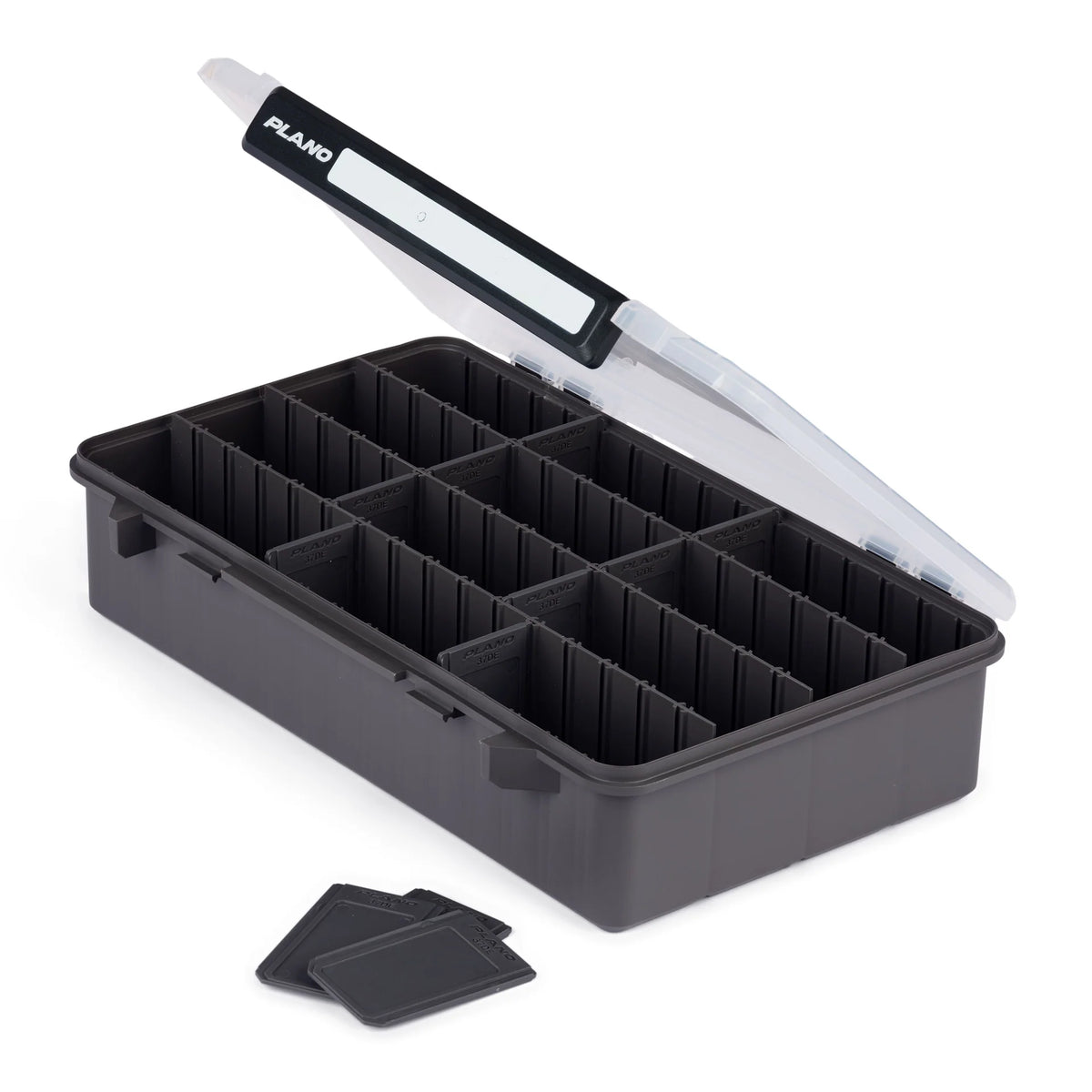black plano tackle box StowAway 3700 Deep Tray Model:10ft Medium Heavy Big Fish, Little Fish, handed opening and secure baitcasting rod