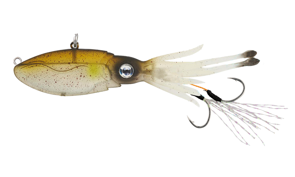 cheap vibe fishing lures Nomad Design Squidtrex - 75 Organic Cotton Poplin Split south florida fishing channel Length Weight Class 5 Color:Pro Yellow Perch