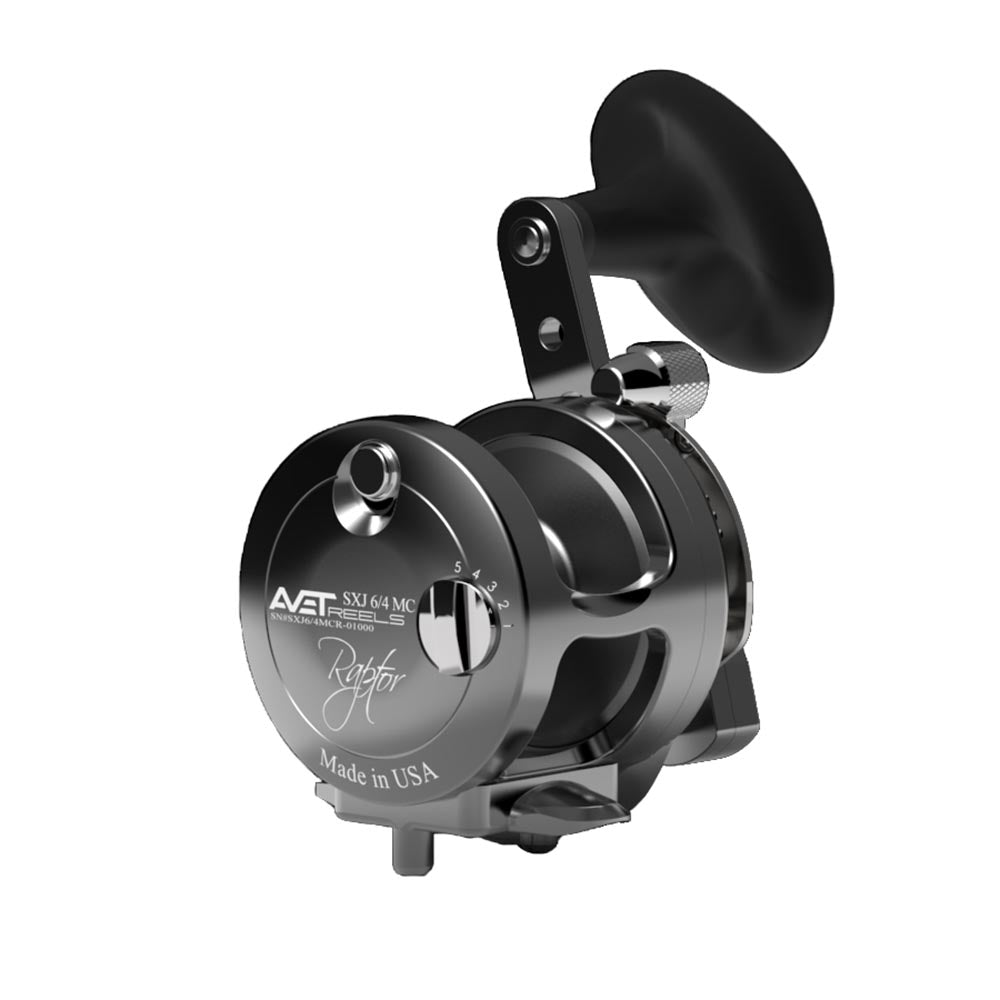 Avet SXJ Raptor 6/4 MC Two Speed Reels - Right Hand / Gunmetal