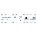 SoCal Fishing Maps - 36" Measuring Tape