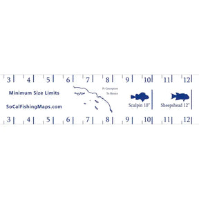 SoCal Fishing Maps - 36" Measuring Tape