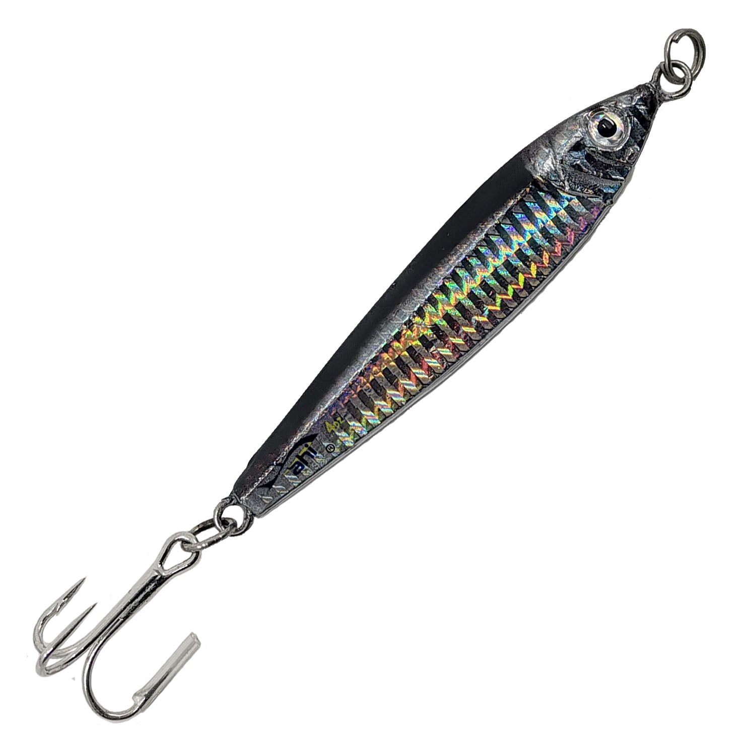 american fishing lures by sud est appats Ahi LF-3-AC Live Deception Flash Jigs 3 oz, Anchovy