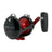 Avet HXW Raptor Plus 5/2 Two Speed Reels - Black Red, left side plate
