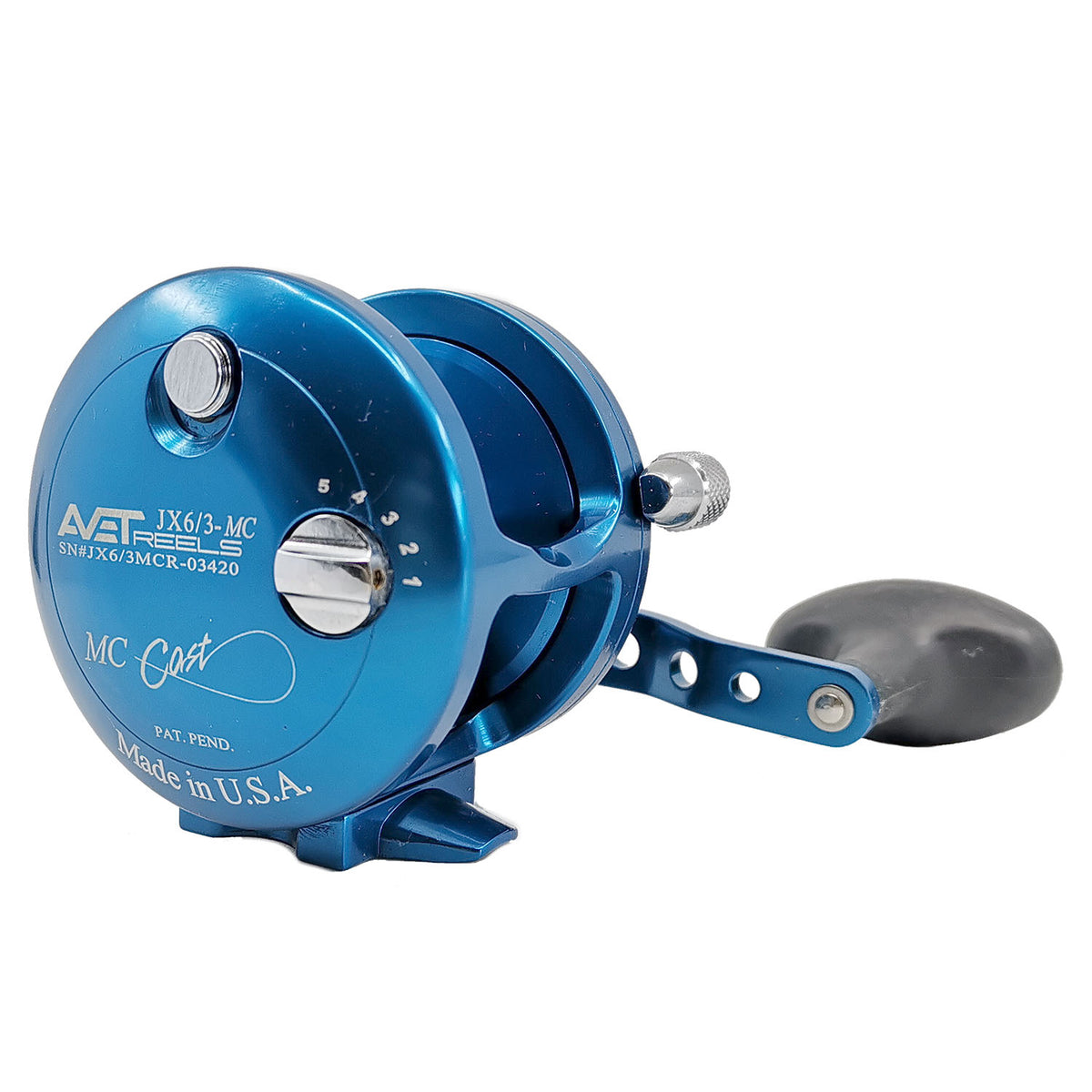 Avet JX G2 6/3 MC Two Speed Reels Right Hand / Silver