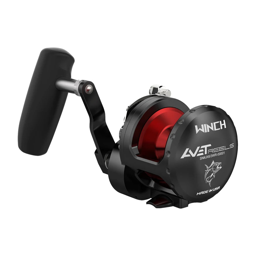 Avet Winch JX 6/3S 3-Speed Conventional Reel, Gunmetal
