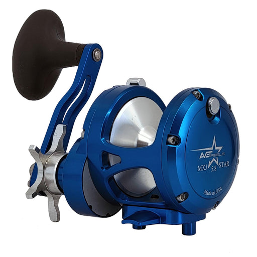  CAFFIA Level Wind Star Drag Round Trolling Reel, Right Hand,  Conventional Baitcasting Fishing Reel with Powerful Handle for Saltwater  Big Game : Sports & Outdoors