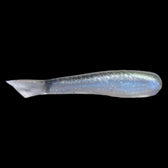 Basstrix Mini Trix 2 inch soft bait in Electric Smelt