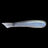 Basstrix Mini Trix 2 inch soft bait in Electric Smelt