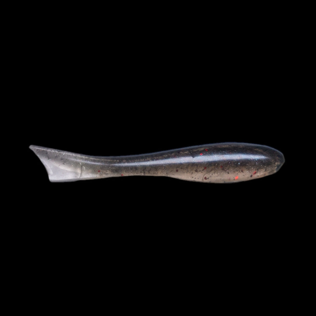 Basstrix Mini Trix 2 inch soft bait in Motor Oil Red