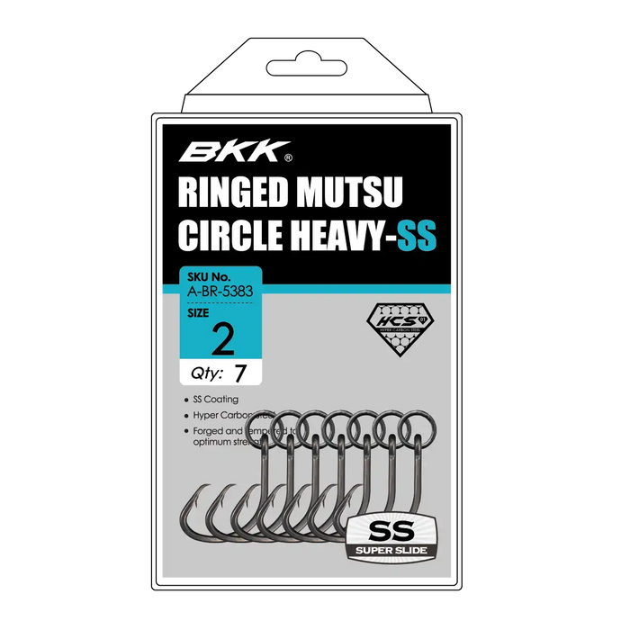 BKK Ringed Mutsu Circle Heavy-SS Hooks | Size 1/0
