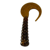 Boneyard Jigger Bone 6" Single Tail Grubs 3pk