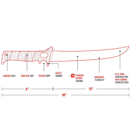 Bubba 12" Flex Fillet Knife